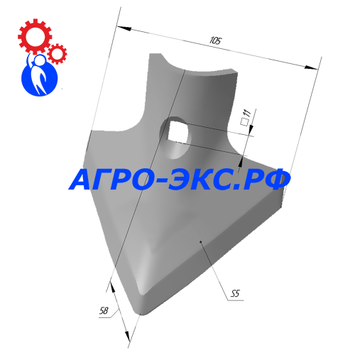 Лапа (105 мм) ART 120 СМ-12х4,5